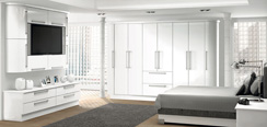 Duleek White Gloss Bedroom